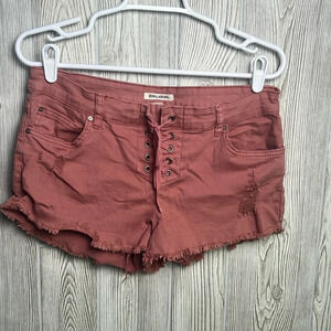 Women’s Billabong Light-Hearted Denim Lace Up Shorts Size 29